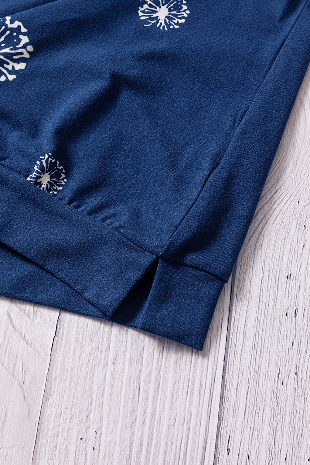 Blue Dandelion Print Little Girl Tee