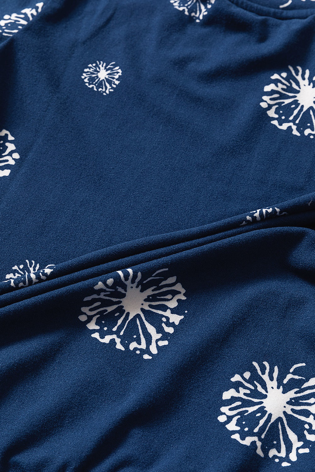 Blue Dandelion Print Little Girl Tee